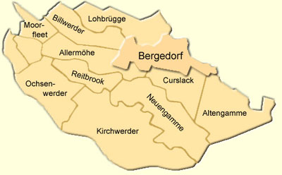 Bezirk Bergedorf und Stadtteil Bergedorf